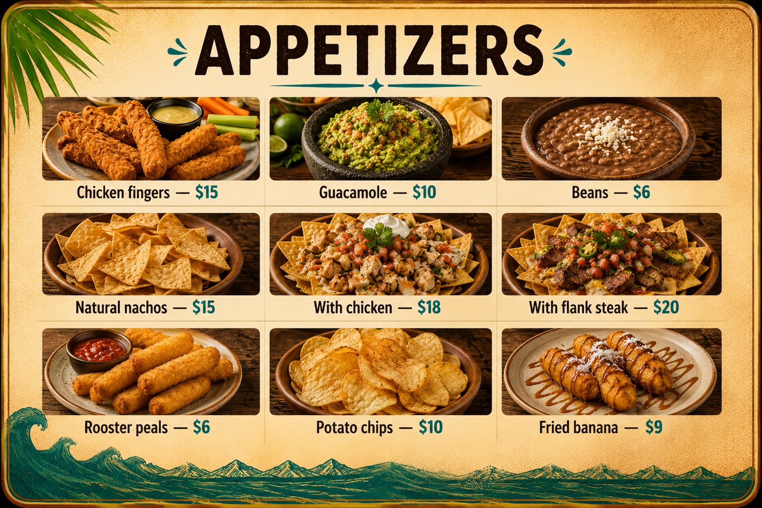 Appetizers Menu